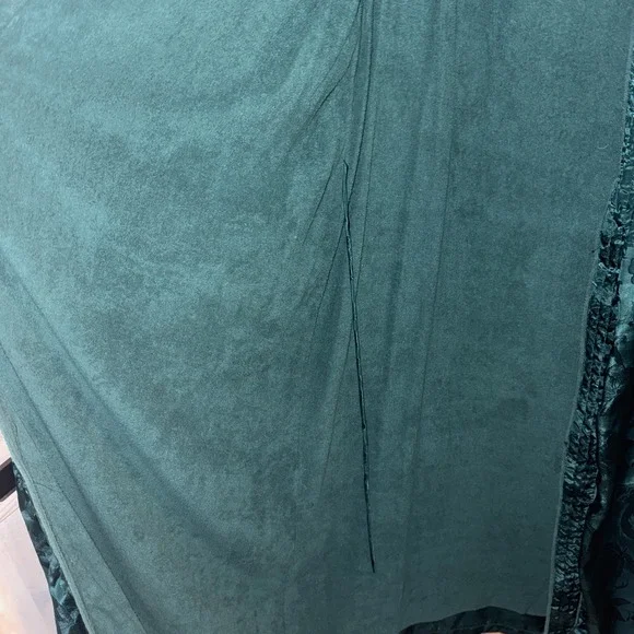 Vintage Victoria's Secret Gold Label Satin Robe Green Women's Small Tie - Picture 12 of 14